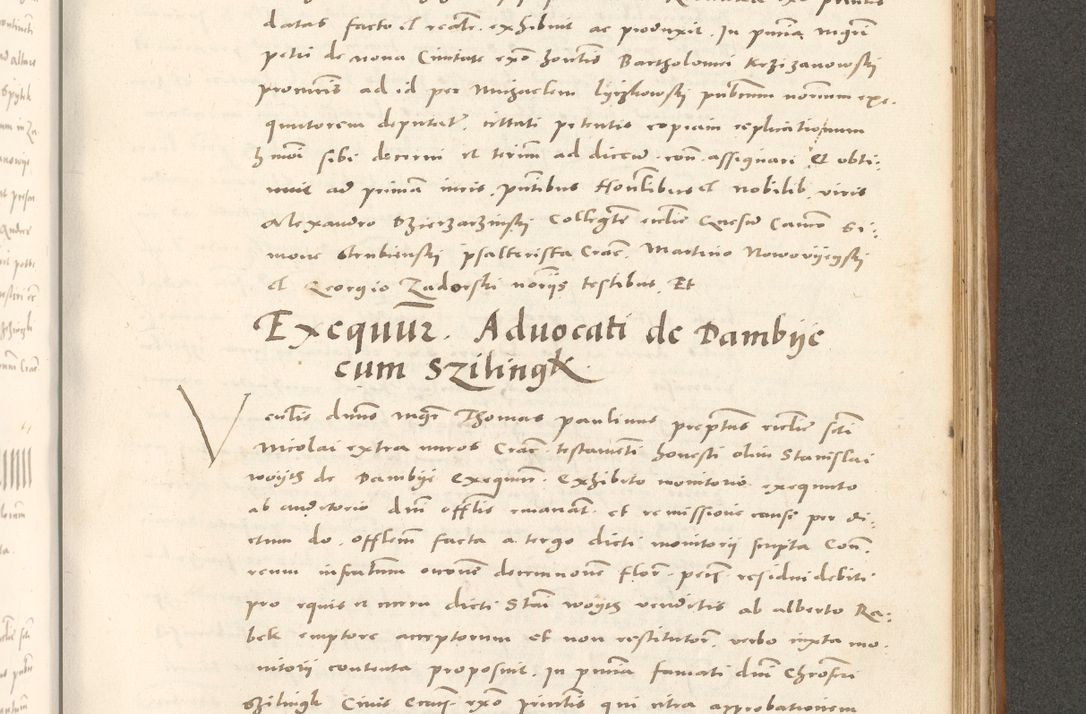 Zdjęcie nr 920 dla obiektu archiwalnego: Acta actorum, sententiarum tam diffinitivarum quam interloquutoriarum, decretorum, obligationum, quietationum et constitutionum procuratorum coram reverendo domino Andrea Przeczlauski scholastico vicarioque in spiritualibus generali Cracoviensi, ad annum Domini millesimum quingentesimum sexagesimum primum, cuius inditio quarta, pontidicatus Pii quarti, annus secundus, poeliciter sequuntur