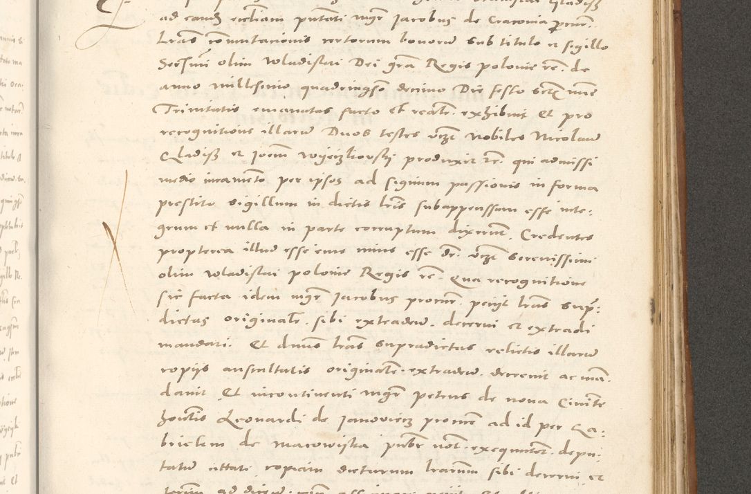 Zdjęcie nr 904 dla obiektu archiwalnego: Acta actorum, sententiarum tam diffinitivarum quam interloquutoriarum, decretorum, obligationum, quietationum et constitutionum procuratorum coram reverendo domino Andrea Przeczlauski scholastico vicarioque in spiritualibus generali Cracoviensi, ad annum Domini millesimum quingentesimum sexagesimum primum, cuius inditio quarta, pontidicatus Pii quarti, annus secundus, poeliciter sequuntur