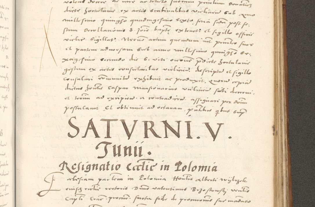 Zdjęcie nr 902 dla obiektu archiwalnego: Acta actorum, sententiarum tam diffinitivarum quam interloquutoriarum, decretorum, obligationum, quietationum et constitutionum procuratorum coram reverendo domino Andrea Przeczlauski scholastico vicarioque in spiritualibus generali Cracoviensi, ad annum Domini millesimum quingentesimum sexagesimum primum, cuius inditio quarta, pontidicatus Pii quarti, annus secundus, poeliciter sequuntur