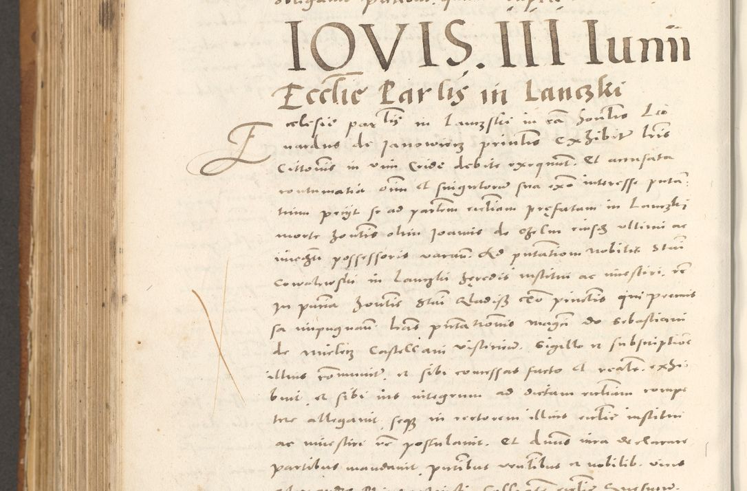 Zdjęcie nr 899 dla obiektu archiwalnego: Acta actorum, sententiarum tam diffinitivarum quam interloquutoriarum, decretorum, obligationum, quietationum et constitutionum procuratorum coram reverendo domino Andrea Przeczlauski scholastico vicarioque in spiritualibus generali Cracoviensi, ad annum Domini millesimum quingentesimum sexagesimum primum, cuius inditio quarta, pontidicatus Pii quarti, annus secundus, poeliciter sequuntur