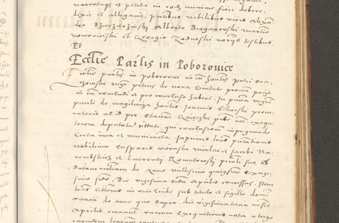 Zdjęcie nr 898 dla obiektu archiwalnego: Acta actorum, sententiarum tam diffinitivarum quam interloquutoriarum, decretorum, obligationum, quietationum et constitutionum procuratorum coram reverendo domino Andrea Przeczlauski scholastico vicarioque in spiritualibus generali Cracoviensi, ad annum Domini millesimum quingentesimum sexagesimum primum, cuius inditio quarta, pontidicatus Pii quarti, annus secundus, poeliciter sequuntur