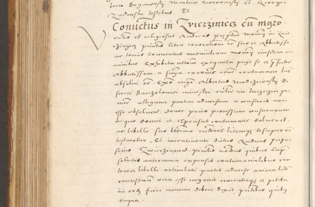 Zdjęcie nr 897 dla obiektu archiwalnego: Acta actorum, sententiarum tam diffinitivarum quam interloquutoriarum, decretorum, obligationum, quietationum et constitutionum procuratorum coram reverendo domino Andrea Przeczlauski scholastico vicarioque in spiritualibus generali Cracoviensi, ad annum Domini millesimum quingentesimum sexagesimum primum, cuius inditio quarta, pontidicatus Pii quarti, annus secundus, poeliciter sequuntur