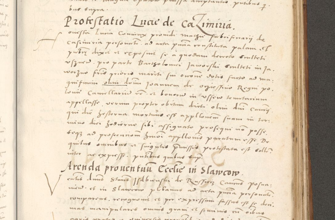 Zdjęcie nr 886 dla obiektu archiwalnego: Acta actorum, sententiarum tam diffinitivarum quam interloquutoriarum, decretorum, obligationum, quietationum et constitutionum procuratorum coram reverendo domino Andrea Przeczlauski scholastico vicarioque in spiritualibus generali Cracoviensi, ad annum Domini millesimum quingentesimum sexagesimum primum, cuius inditio quarta, pontidicatus Pii quarti, annus secundus, poeliciter sequuntur