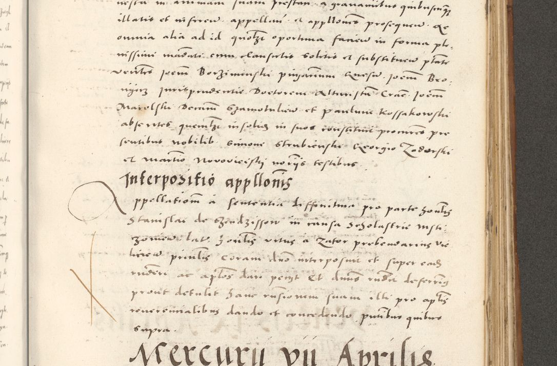 Zdjęcie nr 868 dla obiektu archiwalnego: Acta actorum, sententiarum tam diffinitivarum quam interloquutoriarum, decretorum, obligationum, quietationum et constitutionum procuratorum coram reverendo domino Andrea Przeczlauski scholastico vicarioque in spiritualibus generali Cracoviensi, ad annum Domini millesimum quingentesimum sexagesimum primum, cuius inditio quarta, pontidicatus Pii quarti, annus secundus, poeliciter sequuntur