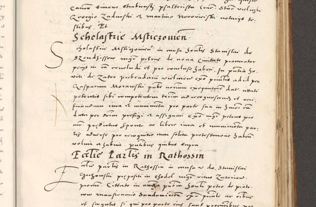 Zdjęcie nr 862 dla obiektu archiwalnego: Acta actorum, sententiarum tam diffinitivarum quam interloquutoriarum, decretorum, obligationum, quietationum et constitutionum procuratorum coram reverendo domino Andrea Przeczlauski scholastico vicarioque in spiritualibus generali Cracoviensi, ad annum Domini millesimum quingentesimum sexagesimum primum, cuius inditio quarta, pontidicatus Pii quarti, annus secundus, poeliciter sequuntur