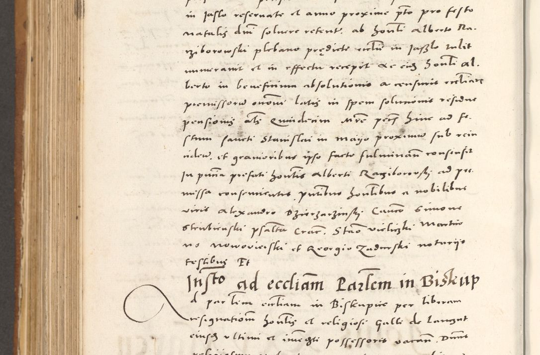Zdjęcie nr 859 dla obiektu archiwalnego: Acta actorum, sententiarum tam diffinitivarum quam interloquutoriarum, decretorum, obligationum, quietationum et constitutionum procuratorum coram reverendo domino Andrea Przeczlauski scholastico vicarioque in spiritualibus generali Cracoviensi, ad annum Domini millesimum quingentesimum sexagesimum primum, cuius inditio quarta, pontidicatus Pii quarti, annus secundus, poeliciter sequuntur