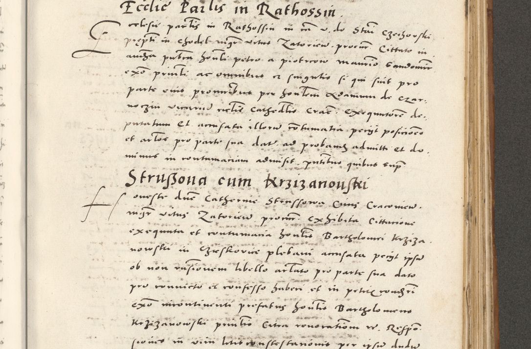 Zdjęcie nr 856 dla obiektu archiwalnego: Acta actorum, sententiarum tam diffinitivarum quam interloquutoriarum, decretorum, obligationum, quietationum et constitutionum procuratorum coram reverendo domino Andrea Przeczlauski scholastico vicarioque in spiritualibus generali Cracoviensi, ad annum Domini millesimum quingentesimum sexagesimum primum, cuius inditio quarta, pontidicatus Pii quarti, annus secundus, poeliciter sequuntur