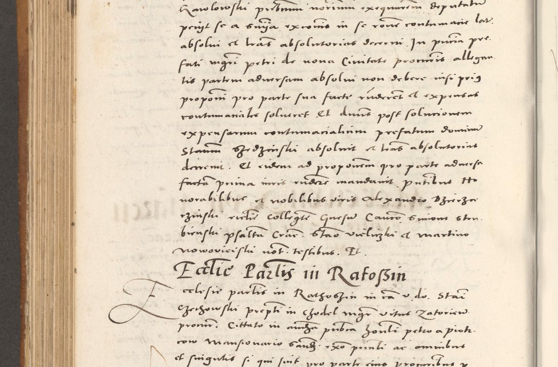 Zdjęcie nr 851 dla obiektu archiwalnego: Acta actorum, sententiarum tam diffinitivarum quam interloquutoriarum, decretorum, obligationum, quietationum et constitutionum procuratorum coram reverendo domino Andrea Przeczlauski scholastico vicarioque in spiritualibus generali Cracoviensi, ad annum Domini millesimum quingentesimum sexagesimum primum, cuius inditio quarta, pontidicatus Pii quarti, annus secundus, poeliciter sequuntur