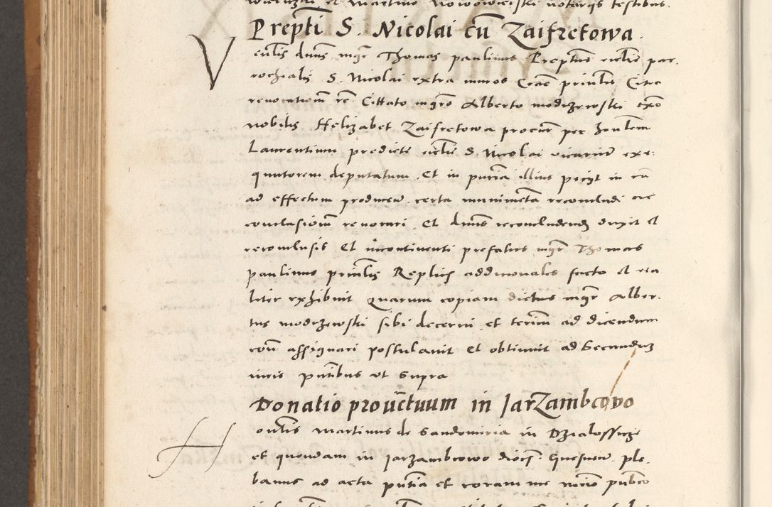 Zdjęcie nr 845 dla obiektu archiwalnego: Acta actorum, sententiarum tam diffinitivarum quam interloquutoriarum, decretorum, obligationum, quietationum et constitutionum procuratorum coram reverendo domino Andrea Przeczlauski scholastico vicarioque in spiritualibus generali Cracoviensi, ad annum Domini millesimum quingentesimum sexagesimum primum, cuius inditio quarta, pontidicatus Pii quarti, annus secundus, poeliciter sequuntur