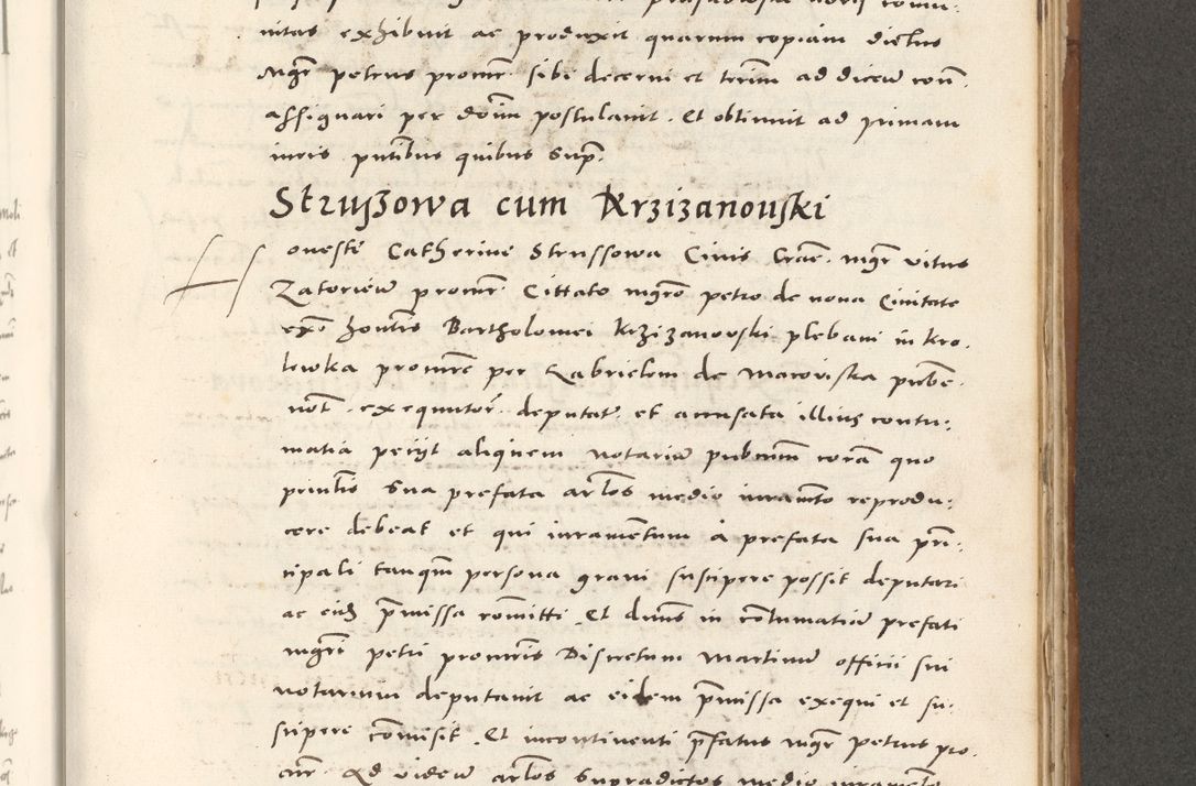 Zdjęcie nr 838 dla obiektu archiwalnego: Acta actorum, sententiarum tam diffinitivarum quam interloquutoriarum, decretorum, obligationum, quietationum et constitutionum procuratorum coram reverendo domino Andrea Przeczlauski scholastico vicarioque in spiritualibus generali Cracoviensi, ad annum Domini millesimum quingentesimum sexagesimum primum, cuius inditio quarta, pontidicatus Pii quarti, annus secundus, poeliciter sequuntur