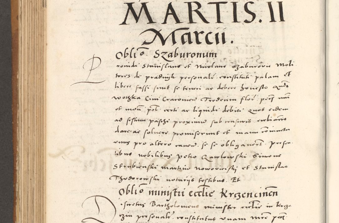 Zdjęcie nr 837 dla obiektu archiwalnego: Acta actorum, sententiarum tam diffinitivarum quam interloquutoriarum, decretorum, obligationum, quietationum et constitutionum procuratorum coram reverendo domino Andrea Przeczlauski scholastico vicarioque in spiritualibus generali Cracoviensi, ad annum Domini millesimum quingentesimum sexagesimum primum, cuius inditio quarta, pontidicatus Pii quarti, annus secundus, poeliciter sequuntur