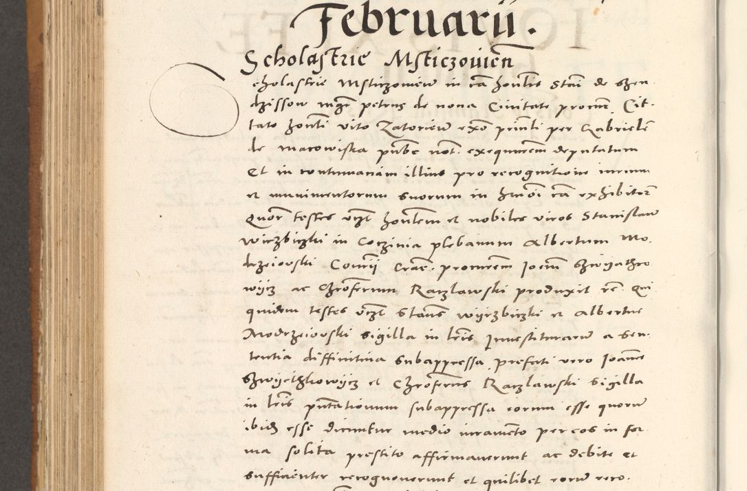 Zdjęcie nr 831 dla obiektu archiwalnego: Acta actorum, sententiarum tam diffinitivarum quam interloquutoriarum, decretorum, obligationum, quietationum et constitutionum procuratorum coram reverendo domino Andrea Przeczlauski scholastico vicarioque in spiritualibus generali Cracoviensi, ad annum Domini millesimum quingentesimum sexagesimum primum, cuius inditio quarta, pontidicatus Pii quarti, annus secundus, poeliciter sequuntur