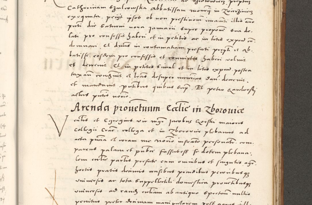 Zdjęcie nr 824 dla obiektu archiwalnego: Acta actorum, sententiarum tam diffinitivarum quam interloquutoriarum, decretorum, obligationum, quietationum et constitutionum procuratorum coram reverendo domino Andrea Przeczlauski scholastico vicarioque in spiritualibus generali Cracoviensi, ad annum Domini millesimum quingentesimum sexagesimum primum, cuius inditio quarta, pontidicatus Pii quarti, annus secundus, poeliciter sequuntur