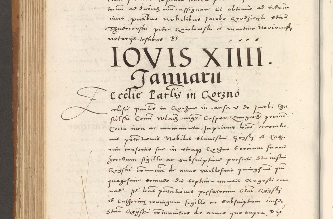 Zdjęcie nr 823 dla obiektu archiwalnego: Acta actorum, sententiarum tam diffinitivarum quam interloquutoriarum, decretorum, obligationum, quietationum et constitutionum procuratorum coram reverendo domino Andrea Przeczlauski scholastico vicarioque in spiritualibus generali Cracoviensi, ad annum Domini millesimum quingentesimum sexagesimum primum, cuius inditio quarta, pontidicatus Pii quarti, annus secundus, poeliciter sequuntur