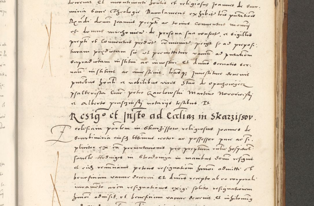 Zdjęcie nr 822 dla obiektu archiwalnego: Acta actorum, sententiarum tam diffinitivarum quam interloquutoriarum, decretorum, obligationum, quietationum et constitutionum procuratorum coram reverendo domino Andrea Przeczlauski scholastico vicarioque in spiritualibus generali Cracoviensi, ad annum Domini millesimum quingentesimum sexagesimum primum, cuius inditio quarta, pontidicatus Pii quarti, annus secundus, poeliciter sequuntur