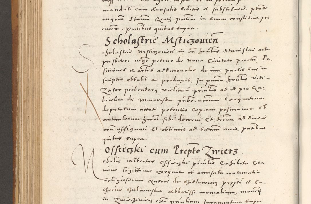 Zdjęcie nr 821 dla obiektu archiwalnego: Acta actorum, sententiarum tam diffinitivarum quam interloquutoriarum, decretorum, obligationum, quietationum et constitutionum procuratorum coram reverendo domino Andrea Przeczlauski scholastico vicarioque in spiritualibus generali Cracoviensi, ad annum Domini millesimum quingentesimum sexagesimum primum, cuius inditio quarta, pontidicatus Pii quarti, annus secundus, poeliciter sequuntur