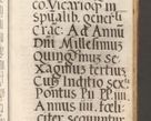 Zdjęcie nr 818 dla obiektu archiwalnego: Acta actorum, sententiarum tam diffinitivarum quam interloquutoriarum, decretorum, obligationum, quietationum et constitutionum procuratorum coram reverendo domino Andrea Przeczlauski scholastico vicarioque in spiritualibus generali Cracoviensi, ad annum Domini millesimum quingentesimum sexagesimum primum, cuius inditio quarta, pontidicatus Pii quarti, annus secundus, poeliciter sequuntur
