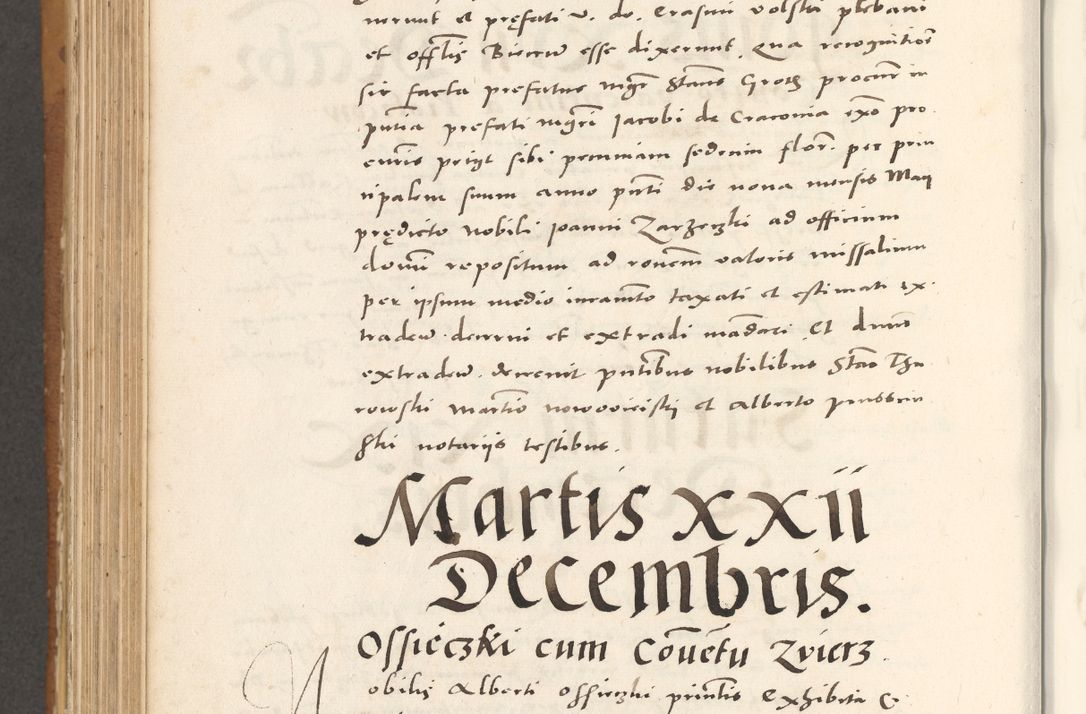 Zdjęcie nr 815 dla obiektu archiwalnego: Acta actorum, sententiarum tam diffinitivarum quam interloquutoriarum, decretorum, obligationum, quietationum et constitutionum procuratorum coram reverendo domino Andrea Przeczlauski scholastico vicarioque in spiritualibus generali Cracoviensi, ad annum Domini millesimum quingentesimum sexagesimum primum, cuius inditio quarta, pontidicatus Pii quarti, annus secundus, poeliciter sequuntur