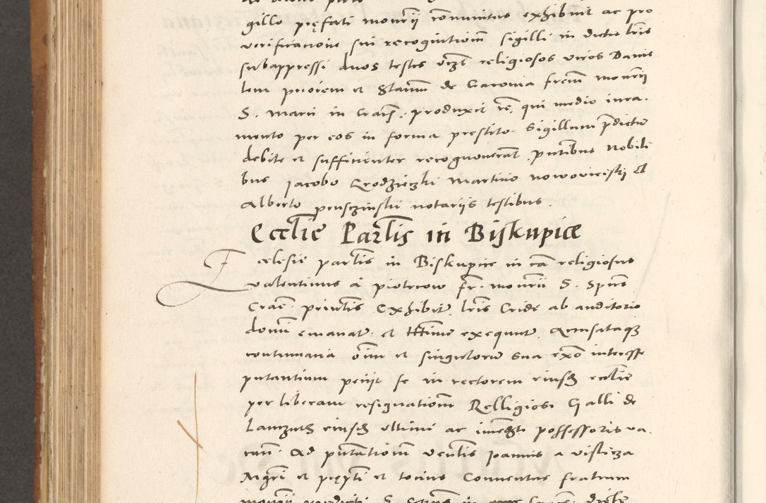 Zdjęcie nr 811 dla obiektu archiwalnego: Acta actorum, sententiarum tam diffinitivarum quam interloquutoriarum, decretorum, obligationum, quietationum et constitutionum procuratorum coram reverendo domino Andrea Przeczlauski scholastico vicarioque in spiritualibus generali Cracoviensi, ad annum Domini millesimum quingentesimum sexagesimum primum, cuius inditio quarta, pontidicatus Pii quarti, annus secundus, poeliciter sequuntur