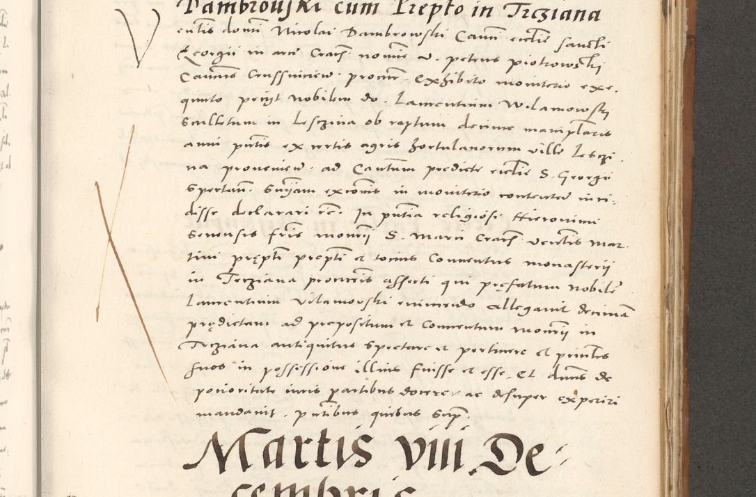 Zdjęcie nr 810 dla obiektu archiwalnego: Acta actorum, sententiarum tam diffinitivarum quam interloquutoriarum, decretorum, obligationum, quietationum et constitutionum procuratorum coram reverendo domino Andrea Przeczlauski scholastico vicarioque in spiritualibus generali Cracoviensi, ad annum Domini millesimum quingentesimum sexagesimum primum, cuius inditio quarta, pontidicatus Pii quarti, annus secundus, poeliciter sequuntur