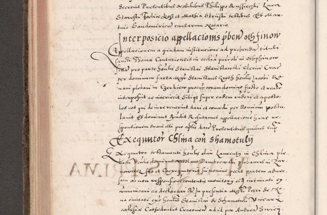 Zdjęcie nr 404 dla obiektu archiwalnego: Acta actorum causarum, sententiarum tam diffinitivarum quam interloquutoriarum, decretorum, obligationum, quietationum, constitutionum procuratorum etc. coram reverendo domino Martino Izdbienski de Russiecz archidiacono Posnaniensi, custode et in spiritualibus vicario generali Cracoviensi, ad annum Domini millesimum quingesimum sexagesimum quintum, cuius indictio octava, pontificatus Pii pape, annus sextus, continuantur