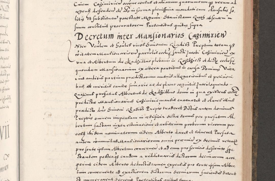Zdjęcie nr 393 dla obiektu archiwalnego: Acta actorum causarum, sententiarum tam diffinitivarum quam interloquutoriarum, decretorum, obligationum, quietationum, constitutionum procuratorum etc. coram reverendo domino Martino Izdbienski de Russiecz archidiacono Posnaniensi, custode et in spiritualibus vicario generali Cracoviensi, ad annum Domini millesimum quingesimum sexagesimum quintum, cuius indictio octava, pontificatus Pii pape, annus sextus, continuantur