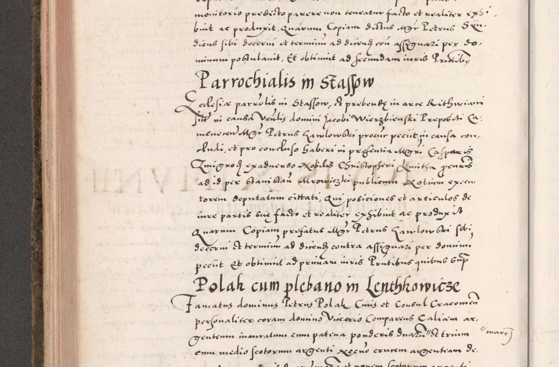 Zdjęcie nr 390 dla obiektu archiwalnego: Acta actorum causarum, sententiarum tam diffinitivarum quam interloquutoriarum, decretorum, obligationum, quietationum, constitutionum procuratorum etc. coram reverendo domino Martino Izdbienski de Russiecz archidiacono Posnaniensi, custode et in spiritualibus vicario generali Cracoviensi, ad annum Domini millesimum quingesimum sexagesimum quintum, cuius indictio octava, pontificatus Pii pape, annus sextus, continuantur