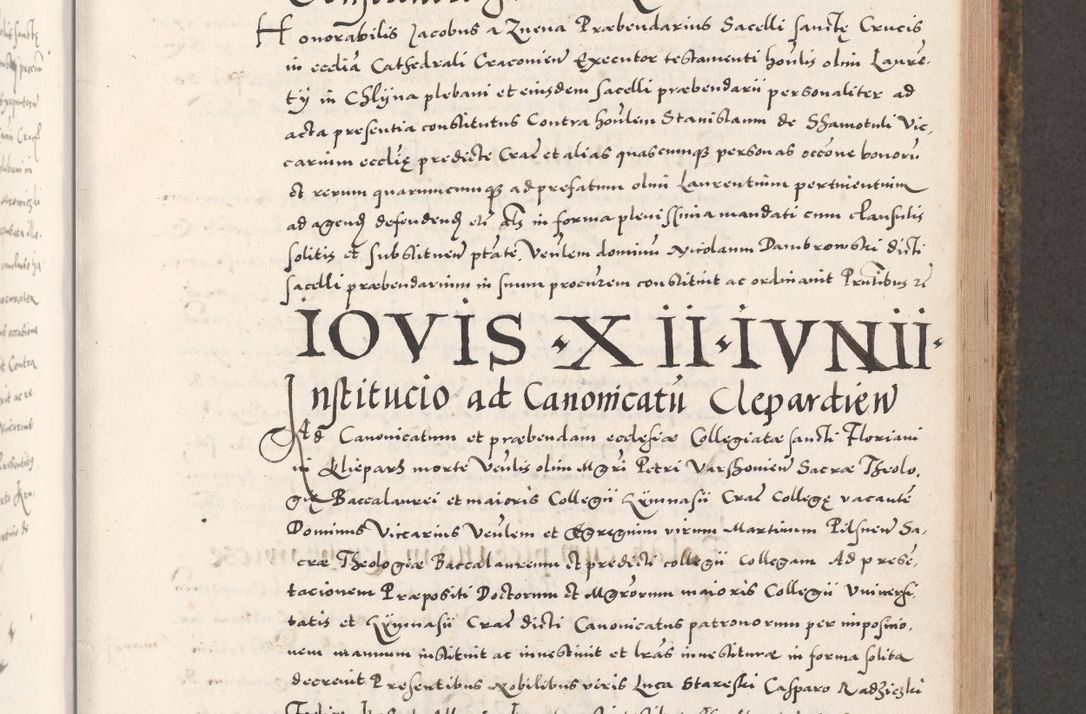 Zdjęcie nr 389 dla obiektu archiwalnego: Acta actorum causarum, sententiarum tam diffinitivarum quam interloquutoriarum, decretorum, obligationum, quietationum, constitutionum procuratorum etc. coram reverendo domino Martino Izdbienski de Russiecz archidiacono Posnaniensi, custode et in spiritualibus vicario generali Cracoviensi, ad annum Domini millesimum quingesimum sexagesimum quintum, cuius indictio octava, pontificatus Pii pape, annus sextus, continuantur