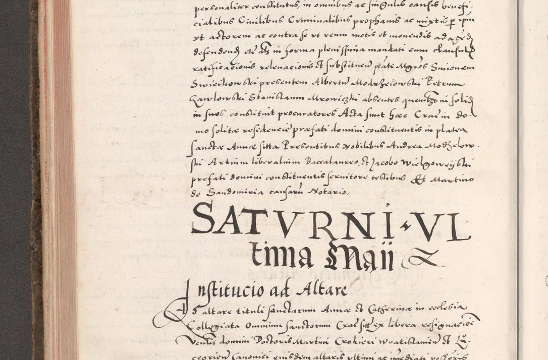 Zdjęcie nr 386 dla obiektu archiwalnego: Acta actorum causarum, sententiarum tam diffinitivarum quam interloquutoriarum, decretorum, obligationum, quietationum, constitutionum procuratorum etc. coram reverendo domino Martino Izdbienski de Russiecz archidiacono Posnaniensi, custode et in spiritualibus vicario generali Cracoviensi, ad annum Domini millesimum quingesimum sexagesimum quintum, cuius indictio octava, pontificatus Pii pape, annus sextus, continuantur