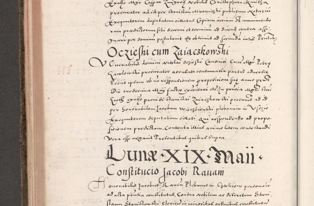 Zdjęcie nr 378 dla obiektu archiwalnego: Acta actorum causarum, sententiarum tam diffinitivarum quam interloquutoriarum, decretorum, obligationum, quietationum, constitutionum procuratorum etc. coram reverendo domino Martino Izdbienski de Russiecz archidiacono Posnaniensi, custode et in spiritualibus vicario generali Cracoviensi, ad annum Domini millesimum quingesimum sexagesimum quintum, cuius indictio octava, pontificatus Pii pape, annus sextus, continuantur