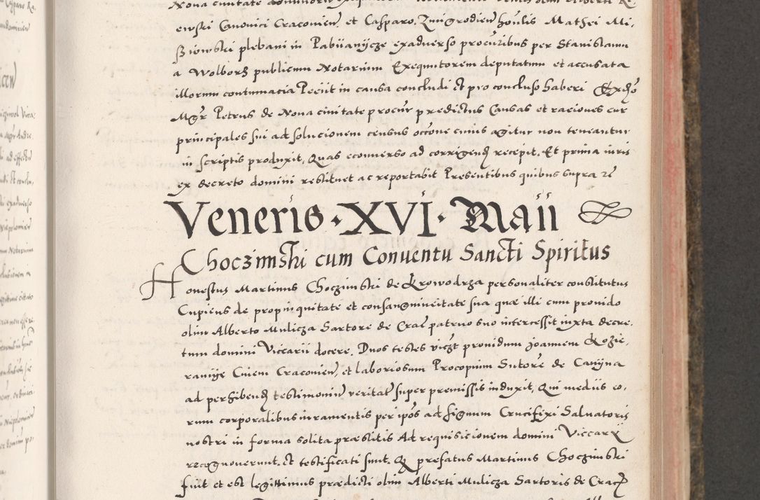 Zdjęcie nr 375 dla obiektu archiwalnego: Acta actorum causarum, sententiarum tam diffinitivarum quam interloquutoriarum, decretorum, obligationum, quietationum, constitutionum procuratorum etc. coram reverendo domino Martino Izdbienski de Russiecz archidiacono Posnaniensi, custode et in spiritualibus vicario generali Cracoviensi, ad annum Domini millesimum quingesimum sexagesimum quintum, cuius indictio octava, pontificatus Pii pape, annus sextus, continuantur