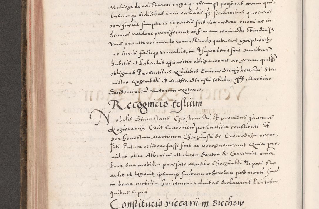 Zdjęcie nr 376 dla obiektu archiwalnego: Acta actorum causarum, sententiarum tam diffinitivarum quam interloquutoriarum, decretorum, obligationum, quietationum, constitutionum procuratorum etc. coram reverendo domino Martino Izdbienski de Russiecz archidiacono Posnaniensi, custode et in spiritualibus vicario generali Cracoviensi, ad annum Domini millesimum quingesimum sexagesimum quintum, cuius indictio octava, pontificatus Pii pape, annus sextus, continuantur
