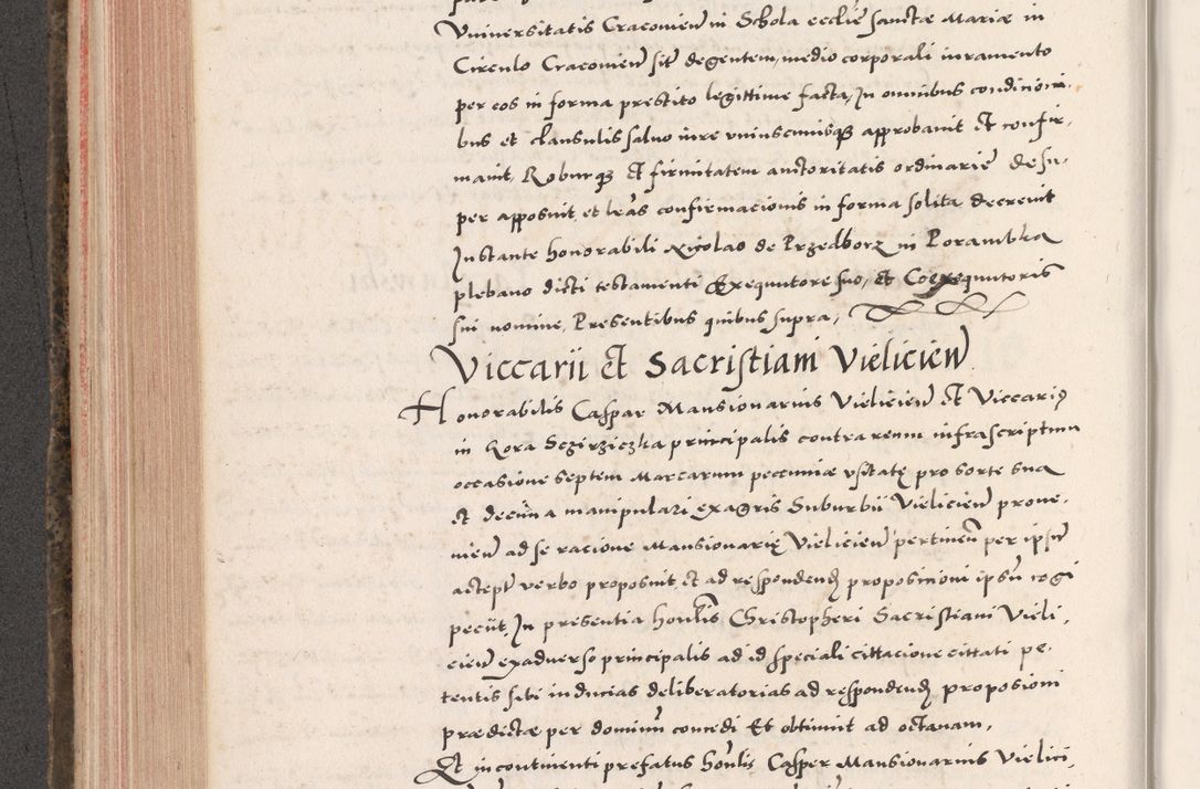 Zdjęcie nr 356 dla obiektu archiwalnego: Acta actorum causarum, sententiarum tam diffinitivarum quam interloquutoriarum, decretorum, obligationum, quietationum, constitutionum procuratorum etc. coram reverendo domino Martino Izdbienski de Russiecz archidiacono Posnaniensi, custode et in spiritualibus vicario generali Cracoviensi, ad annum Domini millesimum quingesimum sexagesimum quintum, cuius indictio octava, pontificatus Pii pape, annus sextus, continuantur