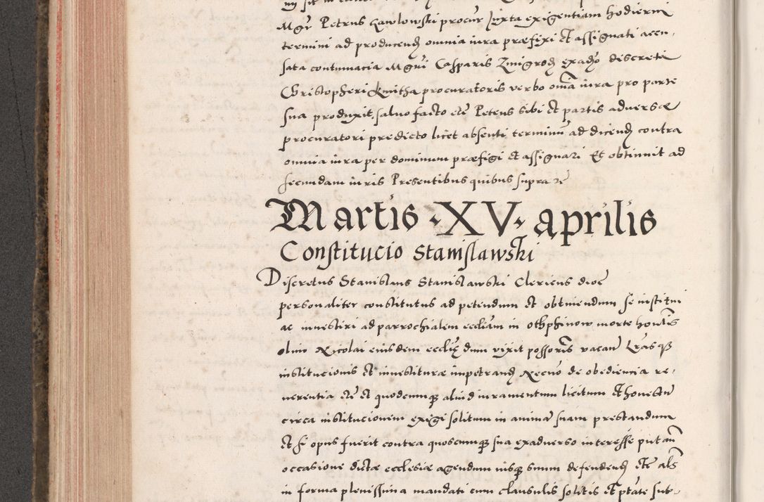 Zdjęcie nr 354 dla obiektu archiwalnego: Acta actorum causarum, sententiarum tam diffinitivarum quam interloquutoriarum, decretorum, obligationum, quietationum, constitutionum procuratorum etc. coram reverendo domino Martino Izdbienski de Russiecz archidiacono Posnaniensi, custode et in spiritualibus vicario generali Cracoviensi, ad annum Domini millesimum quingesimum sexagesimum quintum, cuius indictio octava, pontificatus Pii pape, annus sextus, continuantur
