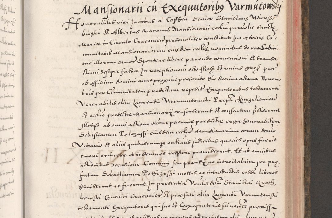 Zdjęcie nr 351 dla obiektu archiwalnego: Acta actorum causarum, sententiarum tam diffinitivarum quam interloquutoriarum, decretorum, obligationum, quietationum, constitutionum procuratorum etc. coram reverendo domino Martino Izdbienski de Russiecz archidiacono Posnaniensi, custode et in spiritualibus vicario generali Cracoviensi, ad annum Domini millesimum quingesimum sexagesimum quintum, cuius indictio octava, pontificatus Pii pape, annus sextus, continuantur