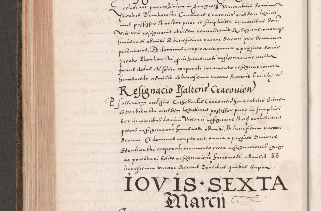 Zdjęcie nr 332 dla obiektu archiwalnego: Acta actorum causarum, sententiarum tam diffinitivarum quam interloquutoriarum, decretorum, obligationum, quietationum, constitutionum procuratorum etc. coram reverendo domino Martino Izdbienski de Russiecz archidiacono Posnaniensi, custode et in spiritualibus vicario generali Cracoviensi, ad annum Domini millesimum quingesimum sexagesimum quintum, cuius indictio octava, pontificatus Pii pape, annus sextus, continuantur