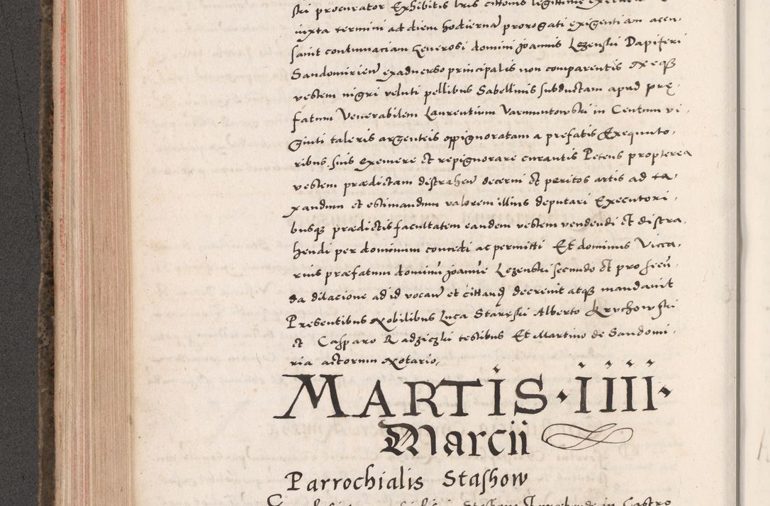 Zdjęcie nr 330 dla obiektu archiwalnego: Acta actorum causarum, sententiarum tam diffinitivarum quam interloquutoriarum, decretorum, obligationum, quietationum, constitutionum procuratorum etc. coram reverendo domino Martino Izdbienski de Russiecz archidiacono Posnaniensi, custode et in spiritualibus vicario generali Cracoviensi, ad annum Domini millesimum quingesimum sexagesimum quintum, cuius indictio octava, pontificatus Pii pape, annus sextus, continuantur