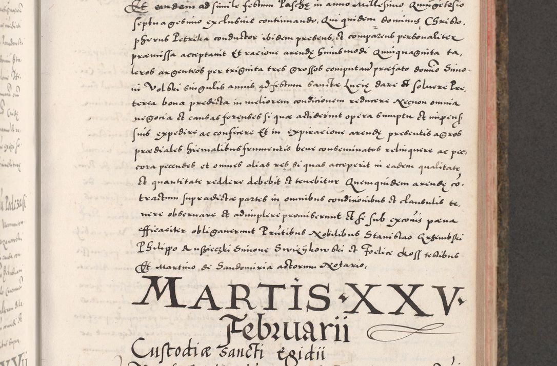 Zdjęcie nr 327 dla obiektu archiwalnego: Acta actorum causarum, sententiarum tam diffinitivarum quam interloquutoriarum, decretorum, obligationum, quietationum, constitutionum procuratorum etc. coram reverendo domino Martino Izdbienski de Russiecz archidiacono Posnaniensi, custode et in spiritualibus vicario generali Cracoviensi, ad annum Domini millesimum quingesimum sexagesimum quintum, cuius indictio octava, pontificatus Pii pape, annus sextus, continuantur