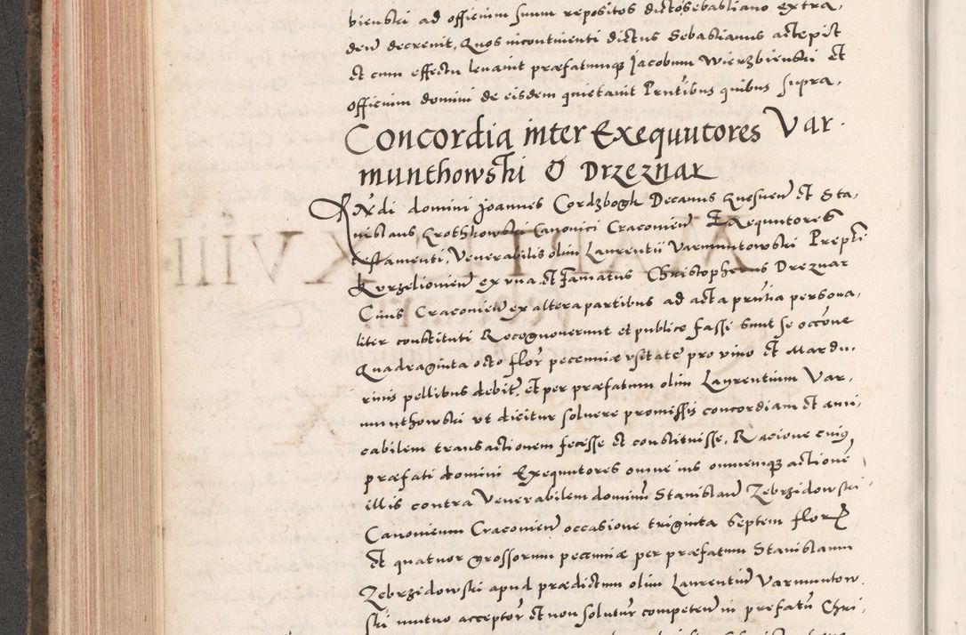 Zdjęcie nr 324 dla obiektu archiwalnego: Acta actorum causarum, sententiarum tam diffinitivarum quam interloquutoriarum, decretorum, obligationum, quietationum, constitutionum procuratorum etc. coram reverendo domino Martino Izdbienski de Russiecz archidiacono Posnaniensi, custode et in spiritualibus vicario generali Cracoviensi, ad annum Domini millesimum quingesimum sexagesimum quintum, cuius indictio octava, pontificatus Pii pape, annus sextus, continuantur