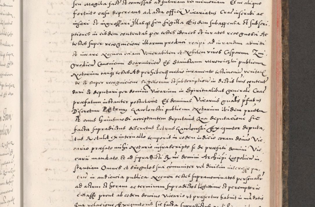 Zdjęcie nr 317 dla obiektu archiwalnego: Acta actorum causarum, sententiarum tam diffinitivarum quam interloquutoriarum, decretorum, obligationum, quietationum, constitutionum procuratorum etc. coram reverendo domino Martino Izdbienski de Russiecz archidiacono Posnaniensi, custode et in spiritualibus vicario generali Cracoviensi, ad annum Domini millesimum quingesimum sexagesimum quintum, cuius indictio octava, pontificatus Pii pape, annus sextus, continuantur