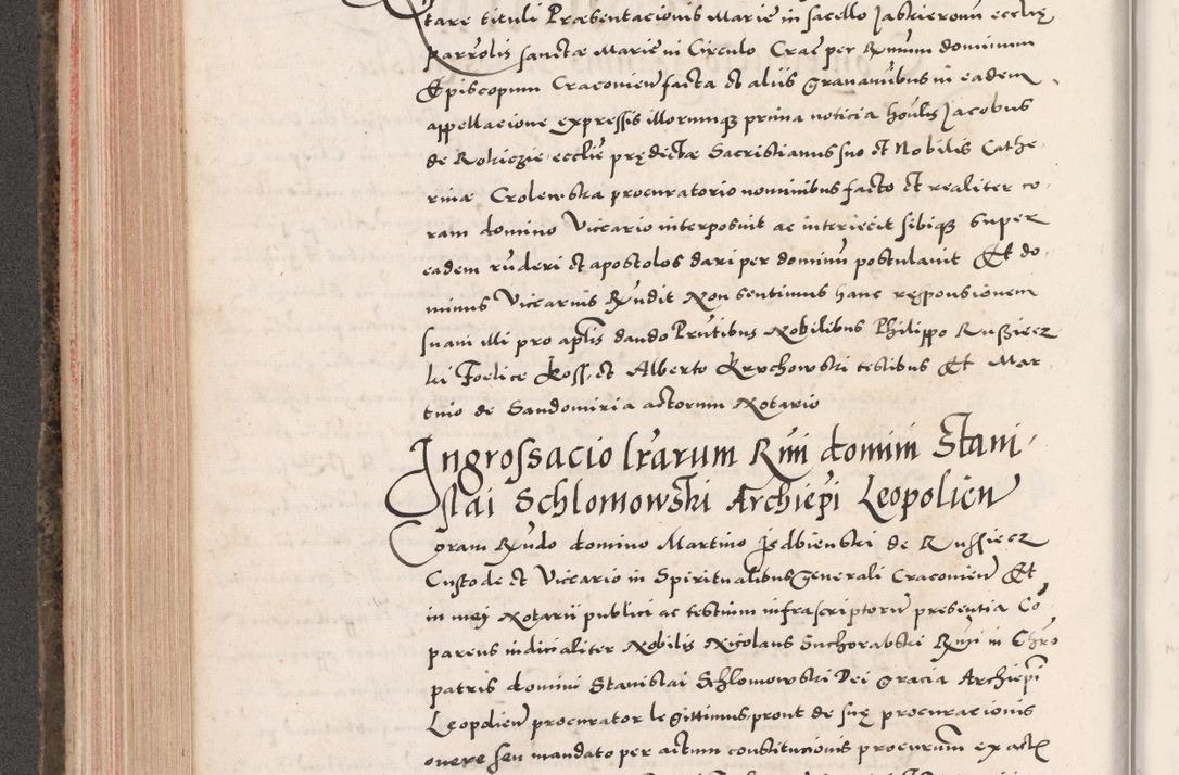 Zdjęcie nr 316 dla obiektu archiwalnego: Acta actorum causarum, sententiarum tam diffinitivarum quam interloquutoriarum, decretorum, obligationum, quietationum, constitutionum procuratorum etc. coram reverendo domino Martino Izdbienski de Russiecz archidiacono Posnaniensi, custode et in spiritualibus vicario generali Cracoviensi, ad annum Domini millesimum quingesimum sexagesimum quintum, cuius indictio octava, pontificatus Pii pape, annus sextus, continuantur