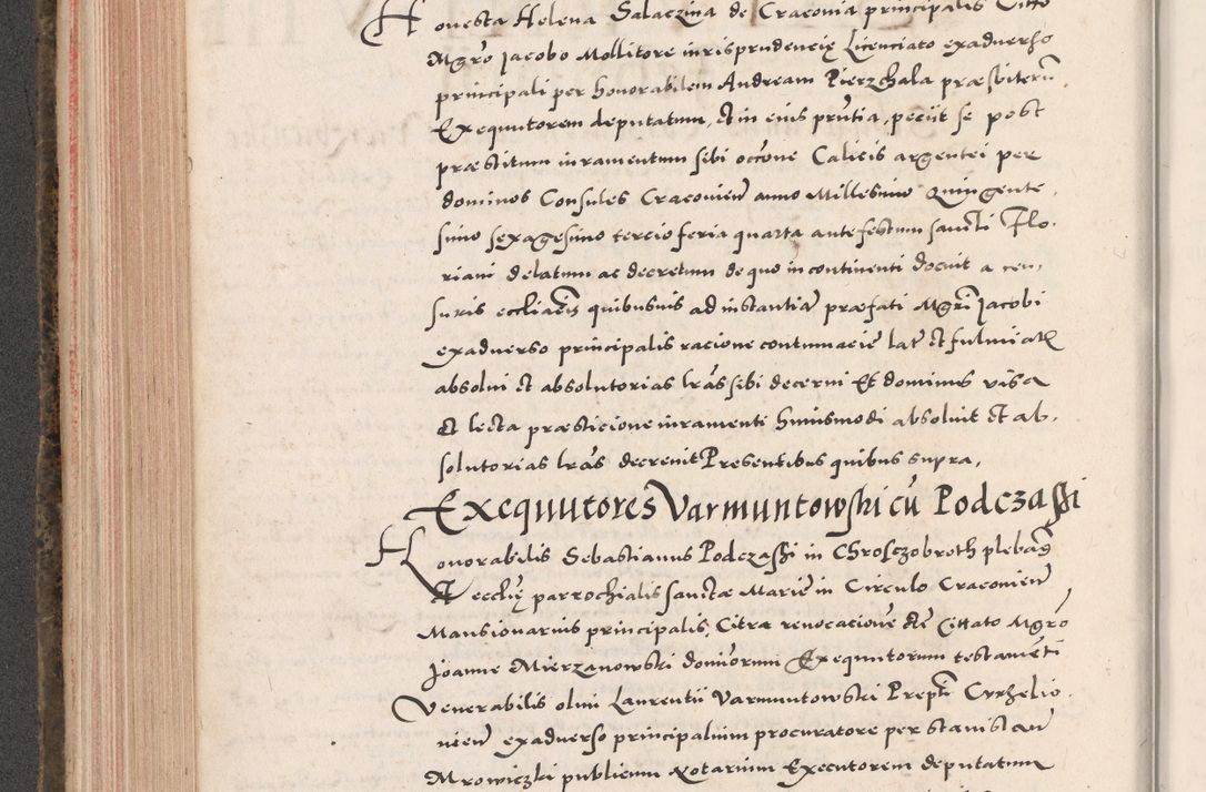 Zdjęcie nr 314 dla obiektu archiwalnego: Acta actorum causarum, sententiarum tam diffinitivarum quam interloquutoriarum, decretorum, obligationum, quietationum, constitutionum procuratorum etc. coram reverendo domino Martino Izdbienski de Russiecz archidiacono Posnaniensi, custode et in spiritualibus vicario generali Cracoviensi, ad annum Domini millesimum quingesimum sexagesimum quintum, cuius indictio octava, pontificatus Pii pape, annus sextus, continuantur