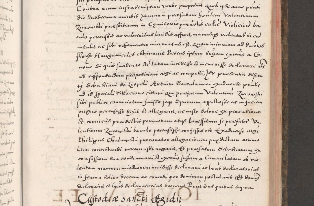 Zdjęcie nr 309 dla obiektu archiwalnego: Acta actorum causarum, sententiarum tam diffinitivarum quam interloquutoriarum, decretorum, obligationum, quietationum, constitutionum procuratorum etc. coram reverendo domino Martino Izdbienski de Russiecz archidiacono Posnaniensi, custode et in spiritualibus vicario generali Cracoviensi, ad annum Domini millesimum quingesimum sexagesimum quintum, cuius indictio octava, pontificatus Pii pape, annus sextus, continuantur