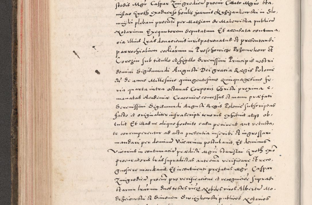 Zdjęcie nr 304 dla obiektu archiwalnego: Acta actorum causarum, sententiarum tam diffinitivarum quam interloquutoriarum, decretorum, obligationum, quietationum, constitutionum procuratorum etc. coram reverendo domino Martino Izdbienski de Russiecz archidiacono Posnaniensi, custode et in spiritualibus vicario generali Cracoviensi, ad annum Domini millesimum quingesimum sexagesimum quintum, cuius indictio octava, pontificatus Pii pape, annus sextus, continuantur