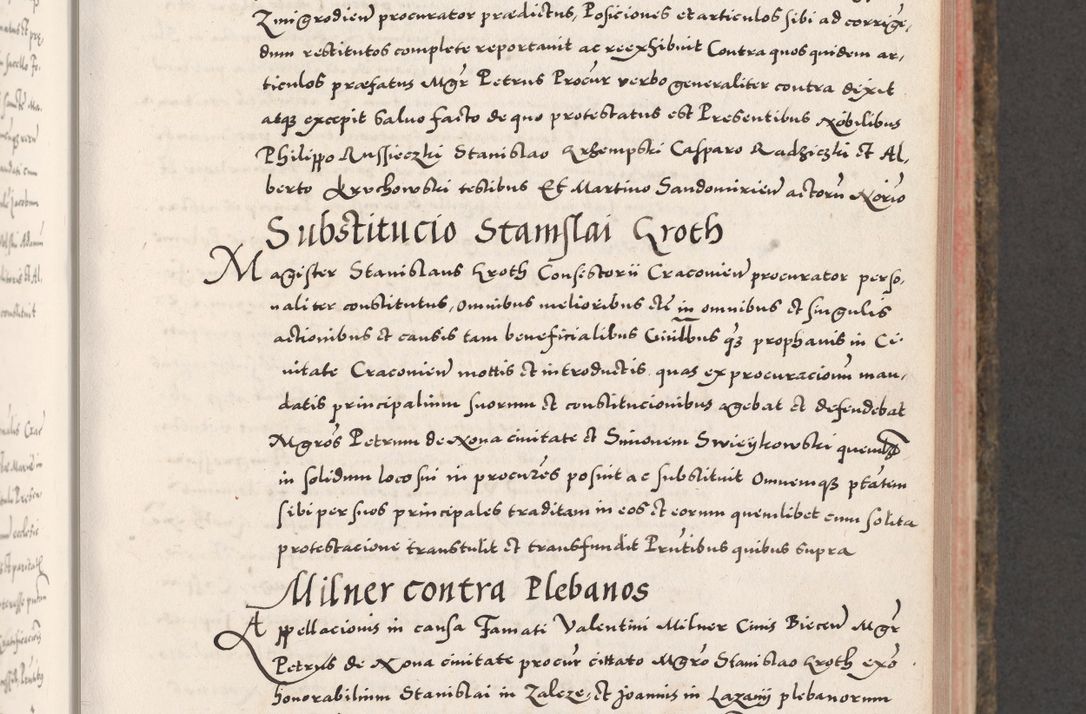 Zdjęcie nr 303 dla obiektu archiwalnego: Acta actorum causarum, sententiarum tam diffinitivarum quam interloquutoriarum, decretorum, obligationum, quietationum, constitutionum procuratorum etc. coram reverendo domino Martino Izdbienski de Russiecz archidiacono Posnaniensi, custode et in spiritualibus vicario generali Cracoviensi, ad annum Domini millesimum quingesimum sexagesimum quintum, cuius indictio octava, pontificatus Pii pape, annus sextus, continuantur