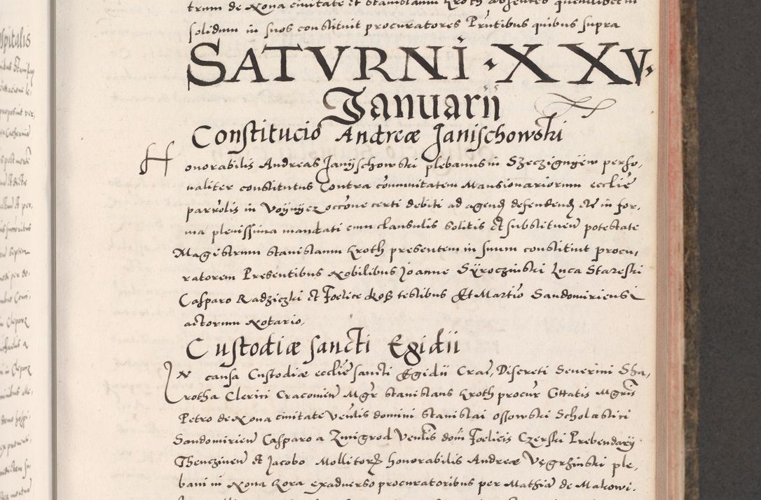 Zdjęcie nr 295 dla obiektu archiwalnego: Acta actorum causarum, sententiarum tam diffinitivarum quam interloquutoriarum, decretorum, obligationum, quietationum, constitutionum procuratorum etc. coram reverendo domino Martino Izdbienski de Russiecz archidiacono Posnaniensi, custode et in spiritualibus vicario generali Cracoviensi, ad annum Domini millesimum quingesimum sexagesimum quintum, cuius indictio octava, pontificatus Pii pape, annus sextus, continuantur