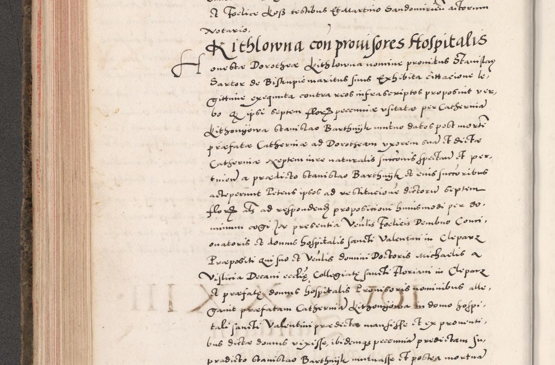 Zdjęcie nr 294 dla obiektu archiwalnego: Acta actorum causarum, sententiarum tam diffinitivarum quam interloquutoriarum, decretorum, obligationum, quietationum, constitutionum procuratorum etc. coram reverendo domino Martino Izdbienski de Russiecz archidiacono Posnaniensi, custode et in spiritualibus vicario generali Cracoviensi, ad annum Domini millesimum quingesimum sexagesimum quintum, cuius indictio octava, pontificatus Pii pape, annus sextus, continuantur