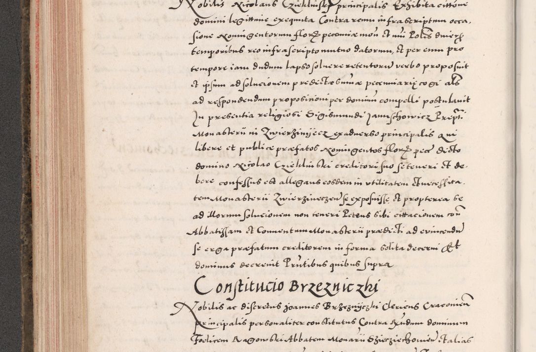 Zdjęcie nr 288 dla obiektu archiwalnego: Acta actorum causarum, sententiarum tam diffinitivarum quam interloquutoriarum, decretorum, obligationum, quietationum, constitutionum procuratorum etc. coram reverendo domino Martino Izdbienski de Russiecz archidiacono Posnaniensi, custode et in spiritualibus vicario generali Cracoviensi, ad annum Domini millesimum quingesimum sexagesimum quintum, cuius indictio octava, pontificatus Pii pape, annus sextus, continuantur