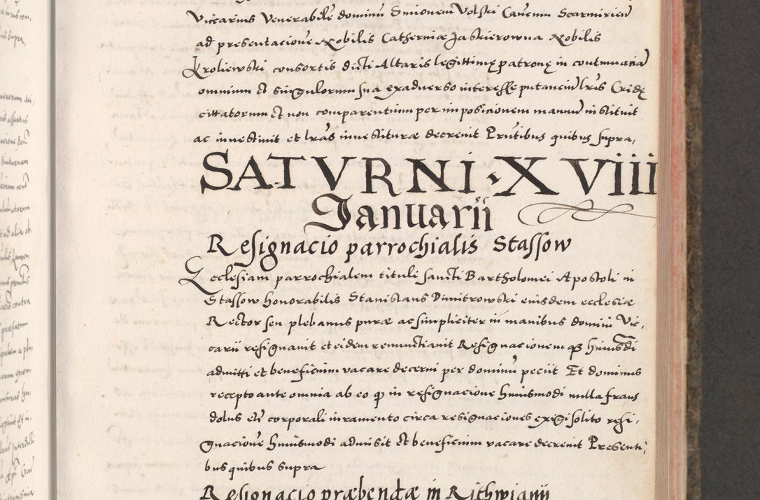Zdjęcie nr 285 dla obiektu archiwalnego: Acta actorum causarum, sententiarum tam diffinitivarum quam interloquutoriarum, decretorum, obligationum, quietationum, constitutionum procuratorum etc. coram reverendo domino Martino Izdbienski de Russiecz archidiacono Posnaniensi, custode et in spiritualibus vicario generali Cracoviensi, ad annum Domini millesimum quingesimum sexagesimum quintum, cuius indictio octava, pontificatus Pii pape, annus sextus, continuantur