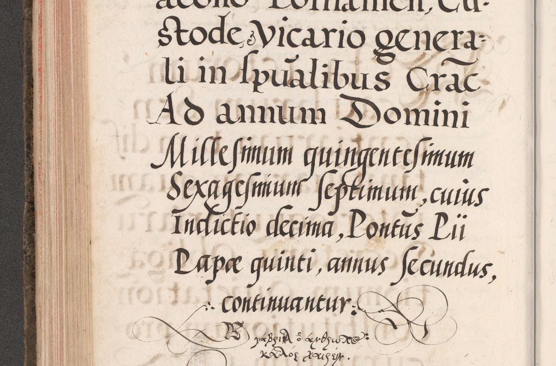 Zdjęcie nr 280 dla obiektu archiwalnego: Acta actorum causarum, sententiarum tam diffinitivarum quam interloquutoriarum, decretorum, obligationum, quietationum, constitutionum procuratorum etc. coram reverendo domino Martino Izdbienski de Russiecz archidiacono Posnaniensi, custode et in spiritualibus vicario generali Cracoviensi, ad annum Domini millesimum quingesimum sexagesimum quintum, cuius indictio octava, pontificatus Pii pape, annus sextus, continuantur